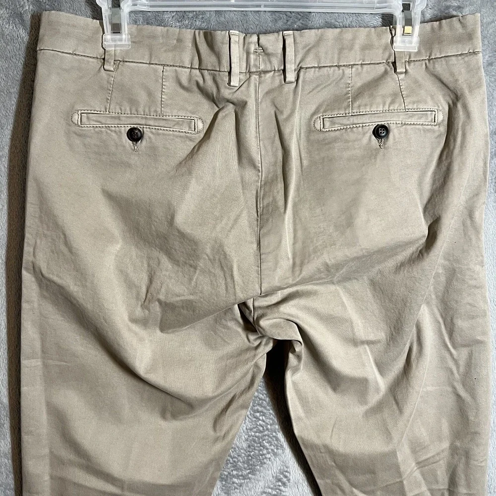 Peter Millar Collection Concorde Flat Front‎ Pants Khaki Men's Size 38 x 36 NWT